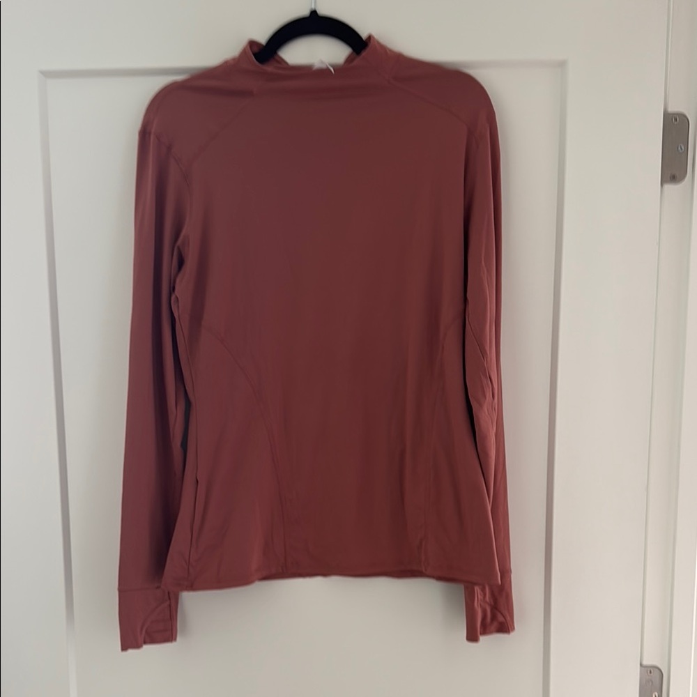Fabletics Long Sleeve Mock Turtleneck Fitted Top